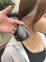 ユウル 横浜(juhl.)&nbsp;インナーカラー/ホワイト/ネイビーカラー/ケアブリーチ/ブリーチ