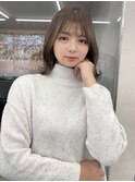 艶髪　ロングヘア　韓国ヘアレイヤーカット　福岡天神　前髪あり