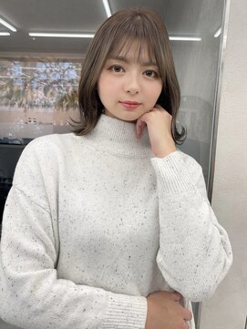 ロンド マーレ 天神大名店(Lond mare) 艶髪 ロングヘア 韓国ヘアレイヤーカット 福岡天神 前髪あり