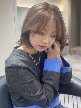 ロンドアンメゾン 原宿(Lond un Maison.) 【木坂桃歌】小顔に見せるヘア　ミルクティーベージュハイトーン