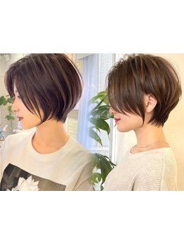 フォルムの美しさにとことんこだわったショートヘア！前髪や顔周りのレイヤーカットで小顔に◎［門前仲町］