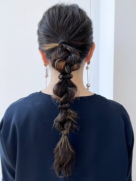 ロンド ボーイ 表参道(Lond BOY) ウェーブミディアム×ブリーチなしセット/ヘアアレンジ[表参道]