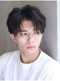 センターパート韓国風ショート