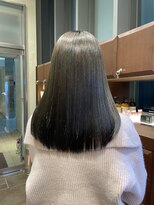 エルサフィロ ヨドヤバシ(el zafiro yodoyabashi)&nbsp;髪質改善トリートメント　オリーブグレージュ