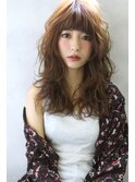 【ROSE】レイヤーカット＿パーマ＿ウェーブ＿前髪セミロング