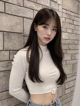 ワタトリ(waTatori) ロングレイヤー×美髪ストレート×小顔カット 20代30代40代