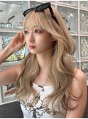 透け感抜群ハイトーンミルクティー
