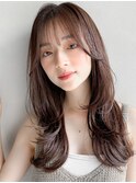 サイドバング大人可愛い20代30代40代◎愛されレイヤーカット