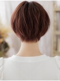 ■マロンベージュ似合わせカット丸みショート712上尾20代30代