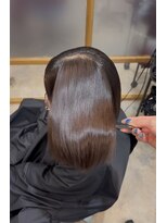 ラポールサロンハナレ 新浦安(Rapport salon HANARE)&nbsp;「柔らかさが続く丸み美髪縮毛矯正ストレート」