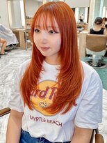 アテナ(ATENA)&nbsp;直樹/ブリーチ/ダブルカラー/髪質改善/オレンジブラウン