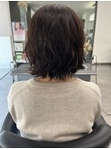 大人ボブ　パーマ　ゆるふわ　ラポルトリートメント