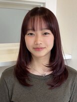 ソエラ(Soera) 垢抜ける♪大人可愛いワンカールレイヤー&血色感UP暖色レッド