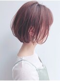 Say.ショートボブミニボブダークブラウン前髪20代30代40代50代