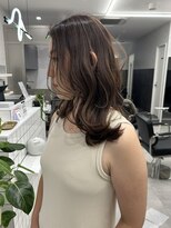 アト(Ato.)&nbsp;大人エレガントなくびれセミディxハイライトカラー【菅井】