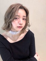 【FORTE銀座 】大人透明感カラー外ハネボブ★ローライト