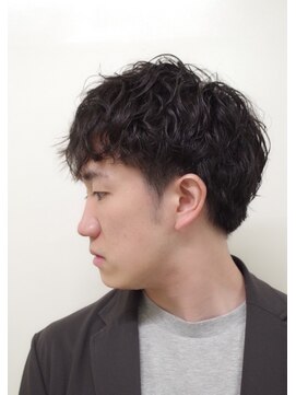 ヨシザワインク ハコザキ 水天宮前 日本橋人形町(YOSHIZAWA Inc.HAKOZAKI) 【マツナガ箱崎】パーマで決まる大人カジュアルスーツスタイル