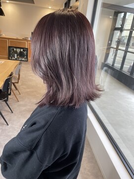 ナンバー(number+) 20代30代40代ブリーチなしパープルくびれミディ