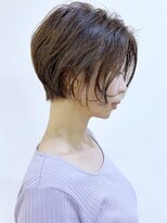 モリオフロムロンドン 松戸店(Morio from London)&nbsp;【松戸　ムラマツ】前髪なし　パープルグレーショートボブ