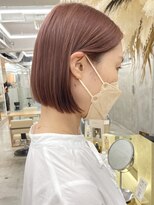 ソーコ 渋谷(SOCO) ハイトーンピンクベージュグレージュケアブリーチ