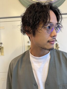 ヘアーエポック(hair epoque) スパイラルパーマメンズパーマ波巻きパーマツーブロックスーツ
