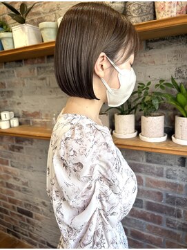 ゴーシェン 津田沼本店(Goshen) ミニボブ×アッシュベージュ