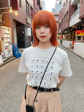 ネルケ 立川(nelke) orange×顔周りレイヤー