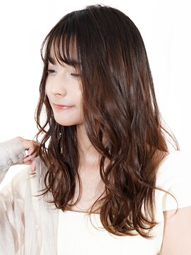 ラフィス ヘアー ヴォーグ 天王寺あべの店(La fith hair vogue) 【La fith】シースルーバング×ゆるふわウェーブスタイル