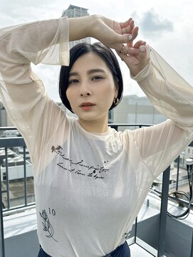 ルービック 梅田茶屋町(Rubik) 耳掛け大人ボブ/20代30代40代/小顔ヘルシースタイル