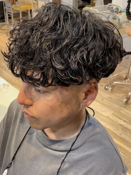 フィフス 栄(fifth) 波巻きスパイラルパーマメンズマッシュツーブロックメンズパーマ