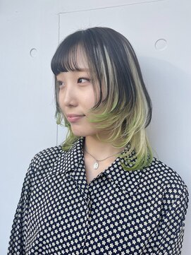 カリーナコークス 原宿 渋谷(Carina COKETH) ベージュ/ウルフカット/インナーカラー/ダブルカラー/オージュア