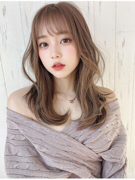 オリジンズヘアーセカンド 守谷店(Origins hair 2nd) 韓国風くびれヘア×アッシュ系ベージュカラー×BYKARTE TR