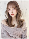 韓国風くびれヘア×アッシュ系ベージュカラー×BYKARTE TR