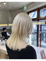 ヲタク(wotaku.)&nbsp;ハイトーンウルフホワイトカラートリプルカラーケアブリーチ