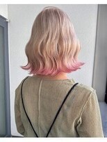 レリー バイ アルティナ 川越店(Lelie by artina)&nbsp;ピンクブロンド_波巻き_バイカラー_