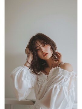 ラナ 新宿(lana) くびれヘア/ミディアム/シースルーバング/【lana hair 新宿】