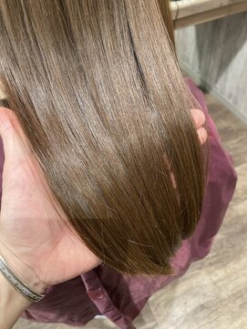 ユーリカ リチェルコ 四天王寺前夕陽ケ丘店 髪質改善カラー/ブラウンアッシュ