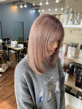 シエル ヘアーメイクアップ(CieL hair make up) ニュアンスカラー☆ピンクグレージュ