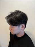 毛流れセンターパートウルフ