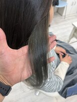 アルターシェリー(aL-ter che'rie)&nbsp;インナーカラー緑/メルティカラー/フェミニンロング　新籾