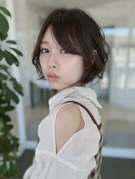 ハピネス クローバー 八木店(Happiness CLOVER) ショートボブ　オリーブベージュ　白髪ぼかし　髪質改善　八木