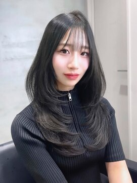 エル バイ アンキシム(elu by AHNKISM) 韓国風オルチャンレイヤーカット髪質改善縮毛矯正心斎橋