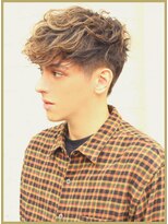 ジジバイワースホワイル(jiji by WORTH WHILE)&nbsp;フェザーショートサーフカールフェザーパーマシャドウパーマ