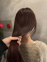 リリアーナ(LILIANA)&nbsp;カシスレッドカラー ガーリーヘア ブリーチなしカラー イルミナ