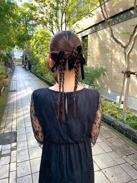 デコラ DECOR お呼ばれヘア/ヘアアレンジ/リボンアレンジ