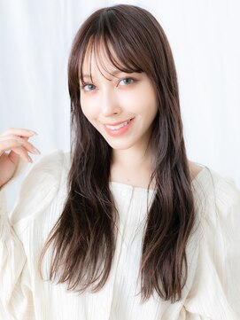 ドクターズサロン LAB 小山店 髪質改善シースルーバングナチュラルブラウンj小山20代30代