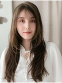 □フェイスフレーミング姫カットレイヤーロング416川口20代30代