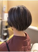 白髪ぼかし&丸みショート