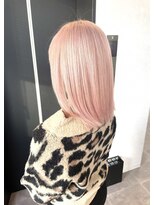 エル オオサカ 心斎橋店(L. OSAKA)&nbsp;ピンクベージュ_グレージュカラーボブウルフ_S23