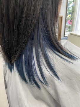 ネイビー/インナーカラー